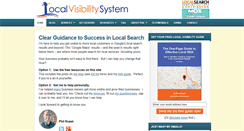 Desktop Screenshot of localvisibilitysystem.com